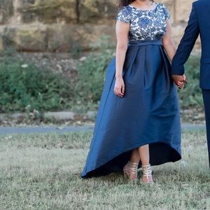 Adrianna Papell. High-low gown. Size 6. Worn once